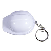 White Construction Hat Bottle Opener Keychain